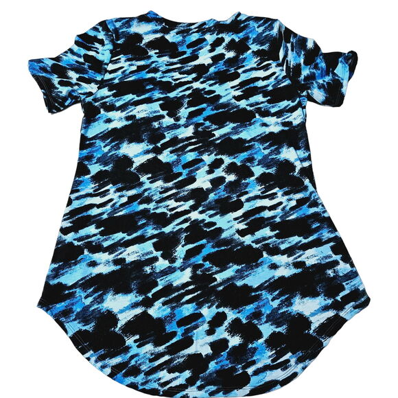 LuLaRoe Womens Top Multi-Color Size Small Polyester Blend Short Sleeve Pullover - Picture 1 of 13